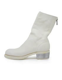 Guidi 788ZI stivali bianchi in pelle con tacco in metallo acquista online