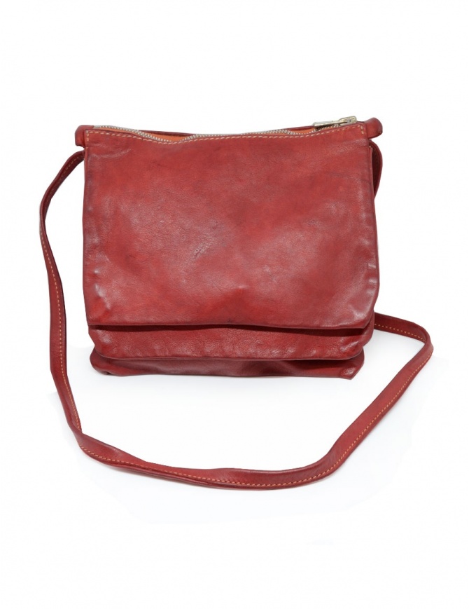 Guidi PKT03M borsello rosso in pelle di canguro PKT03M KANGAROO FG 1006T borse online shopping