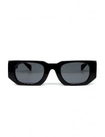 Kuboraum U8 occhiali da sole in acetato nero U8 49-25 BS 2GRAY