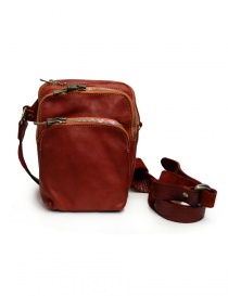 Guidi BR02 small backpack in red leather BR02 SOFT HORSE FULL GRAIN 1006T