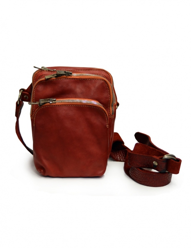Guidi BR02 small backpack in red leather BR02 SOFT HORSE FULL GRAIN 1006T bags online shopping