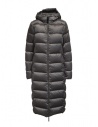 Parajumpers Leah long grey down jacket with hood buy online PWJCKSX33 LEAH ROCK 767