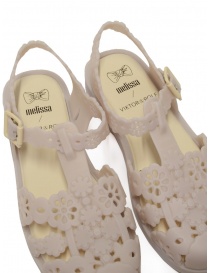 Melissa + Viktor & Rolf Possession Lace beige sandals womens shoes price