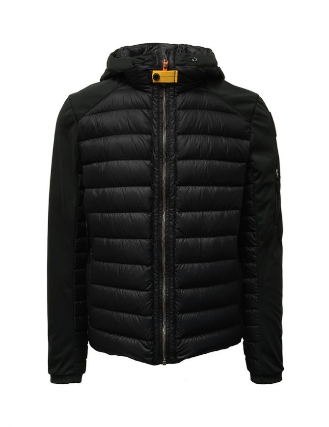 Parajumpers Kinari nero maniche in tessuto PMJCKKU02 KINARI BLACK 541 giubbini uomo online shopping