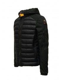 Parajumpers Kinari black jacket with fabric sleeves buy online