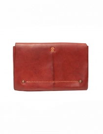 Guidi red horse leather envelope wallet