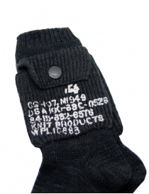 Kapital black socks with side pocket price