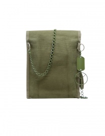 Kapital borsello khaki con bottone a smile prezzo