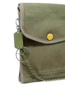 Kapital borsello khaki con bottone a smile borse acquista online