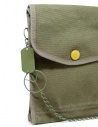 Kapital khaki bag with smile button K2004XB536 KHA buy online