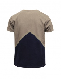 Kapital t-shirt kaki con Monte Fuji blu e scalatore acquista online