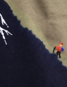 Kapital khaki t-shirt with blue Mount Fuji and climber EK-942 SUM buy online