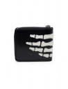 Kapital black leather wallet with hand skeleton shop online wallets