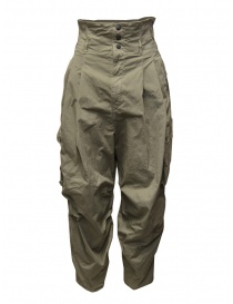 Kapital khaki high-waisted multi-pocket pants K2006LP209 KHA