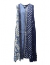 Kapital long sleeveless indigo mixed fantasy dress buy online K2004OP145 IDG