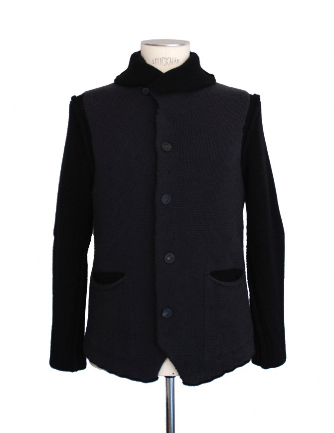 Cardigan grigio nero Label Under Construction 20YMJC49 WA13 20/96 cardigan uomo online shopping