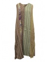 Kapital long sleeveless dress in mixed brown pattern buy online K2004OP146 BR