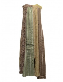 Kapital long sleeveless dress in mixed brown pattern price