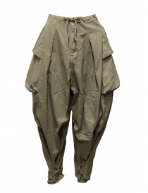 Kapital khaki wide pants with side pockets K2005LP197 KHA order online