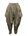 Kapital pantalone largo con tasche laterali khaki acquista online K2005LP197 KHA