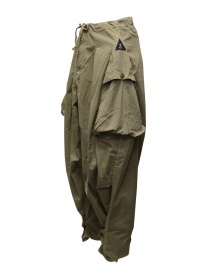 Kapital khaki wide pants with side pockets buy online