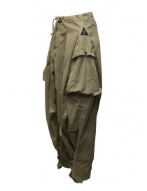 Kapital khaki wide pants with side pockets