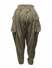 Kapital pantalone largo con tasche laterali khaki prezzo