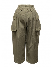 Kapital pantalone largo con tasche laterali khaki pantaloni donna prezzo