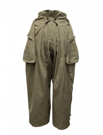 Kapital pantalone largo con tasche laterali khaki acquista online prezzo