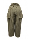 Kapital khaki wide pants with side pockets price K2005LP197 KHA shop online