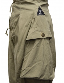 Kapital pantalone largo con tasche laterali khaki acquista online prezzo