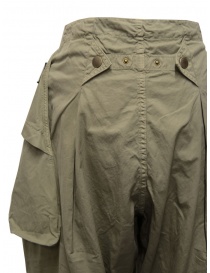 Kapital pantalone largo con tasche laterali khaki acquista online prezzo