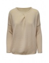 Ma'ry'ya light beige sweater with front crease buy online YDK032 3BEIGE