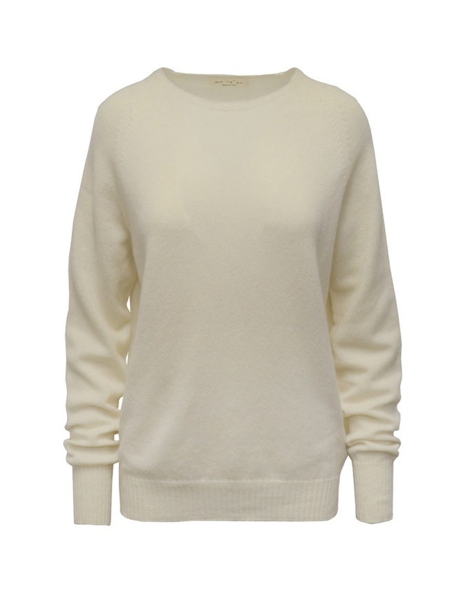 Ma'ry'ya maglione bianco in cashmere YDK004 1WHITE maglieria donna online shopping