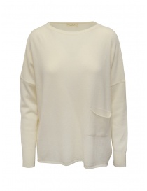 Ma'ry'ya white pullover with pocket YDK019 1WHITE