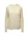 Ma'ry'ya maglia bianca con nastri al collo acquista online YDK031 2MILK