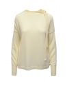 Ma'ry'ya maglia bianca con nastri al collo acquista online YDK031 2MILK