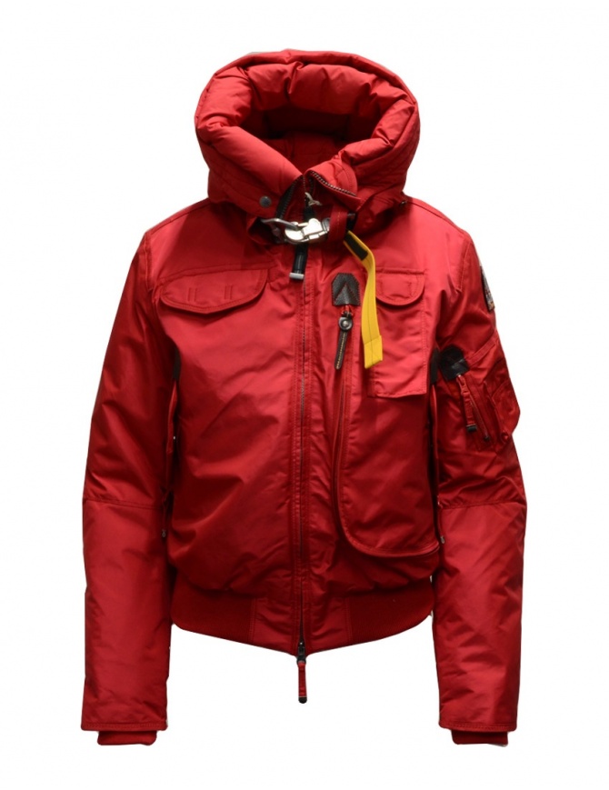 Parajumpers Gobi bomber rosso con cappuccio PWJCKMB31 GOBI SCARLET 723 giubbini donna online shopping