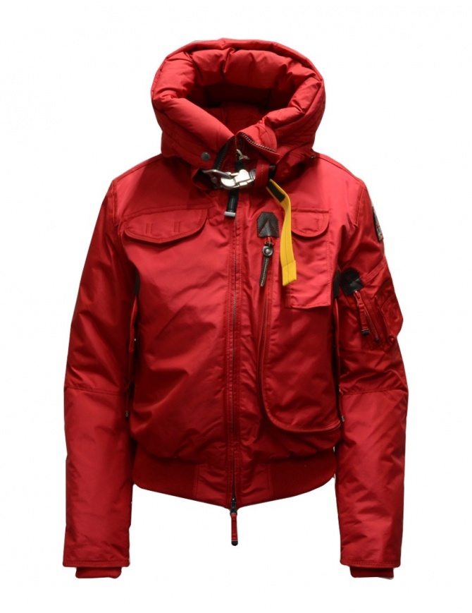 Parajumpers Gobi red hooded bomber jacket PWJCKMB31 GOBI SCARLET 723 womens jackets online shopping