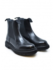 Adieu x Etudes black leather ankle boot TYPE 146 POLIDO BLACK