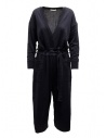 Hiromi Tsuyoshi blue wool and silk jumpsuit buy online RM20-003 NAVY