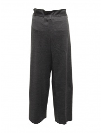 Hiromi Tsuyoshi grey wool knitted trousers for woman buy online