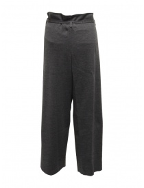 Hiromi Tsuyoshi grey wool knitted trousers for woman