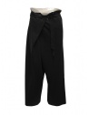 Hiromi Tsuyoshi pantaloni in maglia di lana neri da donna acquista online RM20-007 BLACK