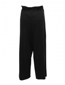 Hiromi Tsuyoshi black wool knitted trousers for woman buy online