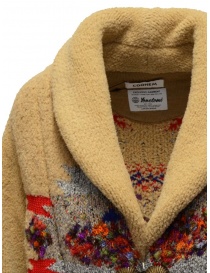 Coohem Maxi geometric cardigan in beige wool