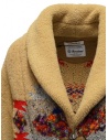 Coohem Maxi geometric cardigan in beige wool shop online womens coats