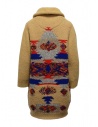 Coohem Maxi cardigan in lana beige a stampa geometrica 204-003 BEIGE prezzo