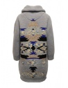Coohem Maxi cardigan grigio con stampa geometricashop online cappotti donna