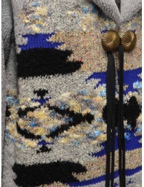 Coohem Maxi cardigan grigio con stampa geometrica cappotti donna acquista online